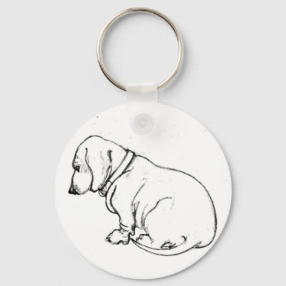 Dachshund key ring