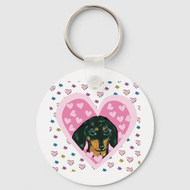 Dachshund Key Ring (Front)