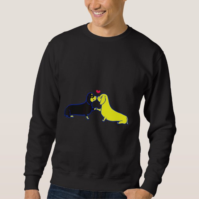 Dachshund Kisses Sweatshirt (Front)