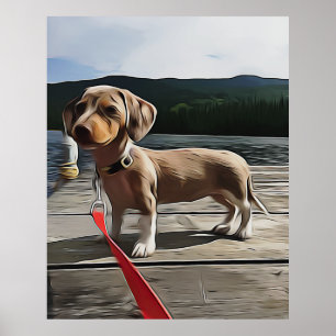 Dachshund Life Is Better With A Dachshund Birthday Poster