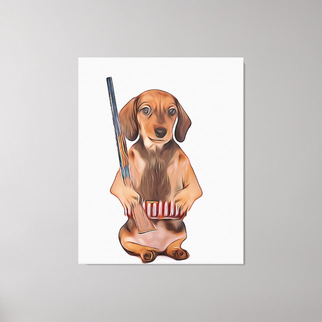 Dachshund Life Is Better With A Weiner Xmas Poster Canvas Print (Front)