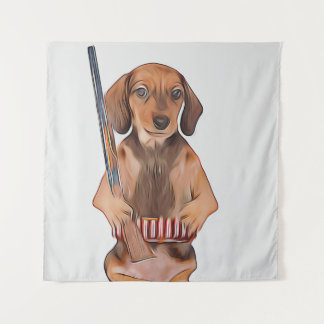 Dachshund Life Is Better With A Weiner Xmas Poster Tapestry