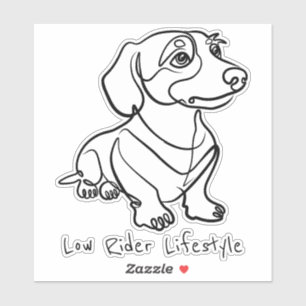 Dachshund Line Art - Low Rider Lifestyle