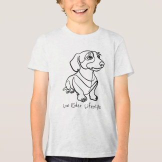 Dachshund Line Art - Low Rider Lifestyle Tri-Blend Shirt