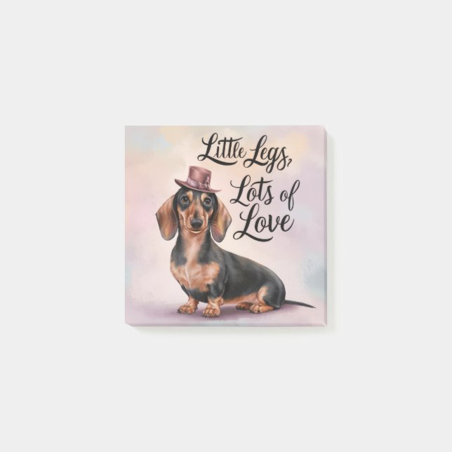 Dachshund Little Legs Lots of Love Post-it Notes (Front)