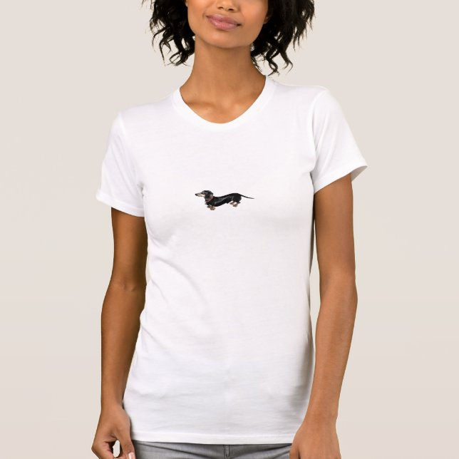 dachshund 'long dog' t shirt (Front)