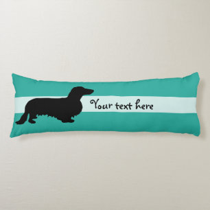 Dachshund Long Hair - Silhouette 1 Body Cushion
