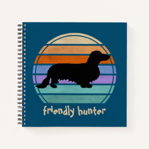 Dachshund Long Hair - Silhouette 1 Notebook