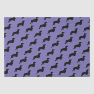 Dachshund Long Hair - Silhouette 1 Tissue Paper