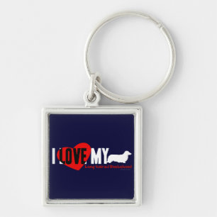 Dachshund [Long-haired] Key Ring
