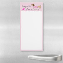 Dachshund Long on Love Short on Worries Notepad  