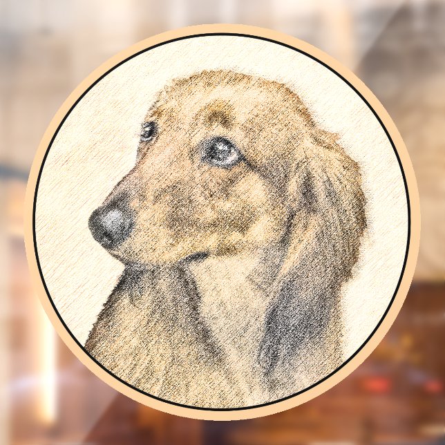 Dachshund (Longhaired) Painting Original Dog Art (Sheet 2)