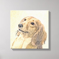 Dachshund (Longhaired) Painting - Original Dog Art
