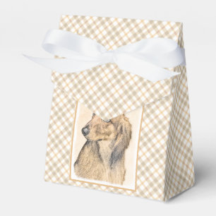 Dachshund (Longhaired) Painting - Original Dog Art Favour Box