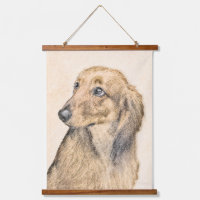 Dachshund (Longhaired) Painting Original Dog Art