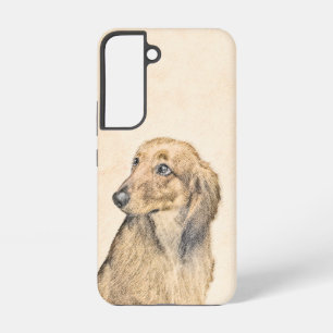 Dachshund (Longhaired) Painting - Original Dog Art Samsung Galaxy Case