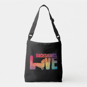 Dachshund Love Doxie Wiener Dog Crossbody Bag