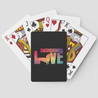 Dachshund Love Doxie Wiener Dog Playing Cards