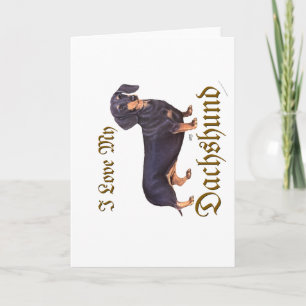 Dachshund Love Holiday Card