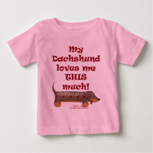Dachshund Love Metre Baby T-Shirt