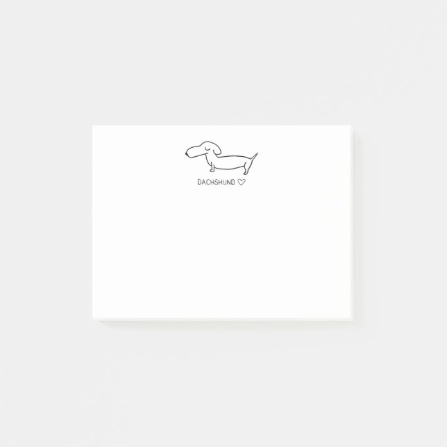 Dachshund Love Post-it Notes (Front)