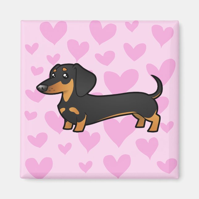 Dachshund Love (smooth coat) Magnet (Front)