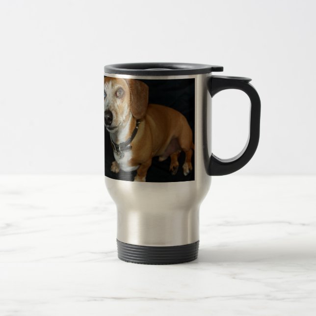 Dachshund Love Travel Mug (Right)