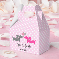 Dachshund Love Wedding Kiss Personalise 