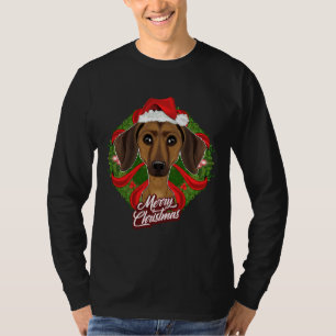 Dachshund Lover I Merry Christmas Dachshund T-Shirt