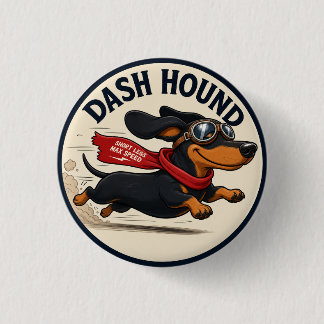 Dachshund Lover Patches. Cute Dog Patch/Badge 3 Cm Round Badge