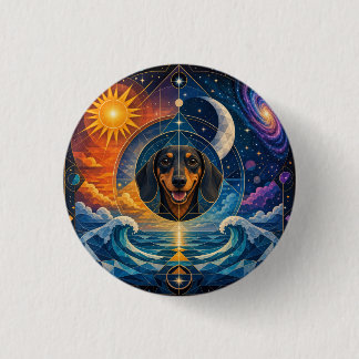 Dachshund Lover Patches. Cute Dog Patch/Badge 3 Cm Round Badge
