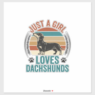 Dachshund Lover Shirt Vintage Sunset Dog Graphic_1