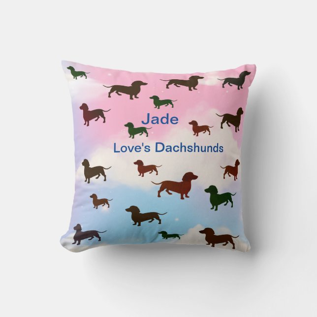 Dachshund Lover's Cushion (Front)