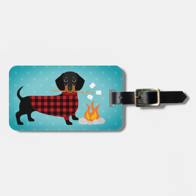 Dachshund Luggage Tags (Front Horizontal)