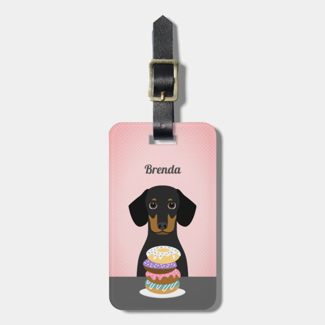 Dachshund Luggage Tags (Front Vertical)