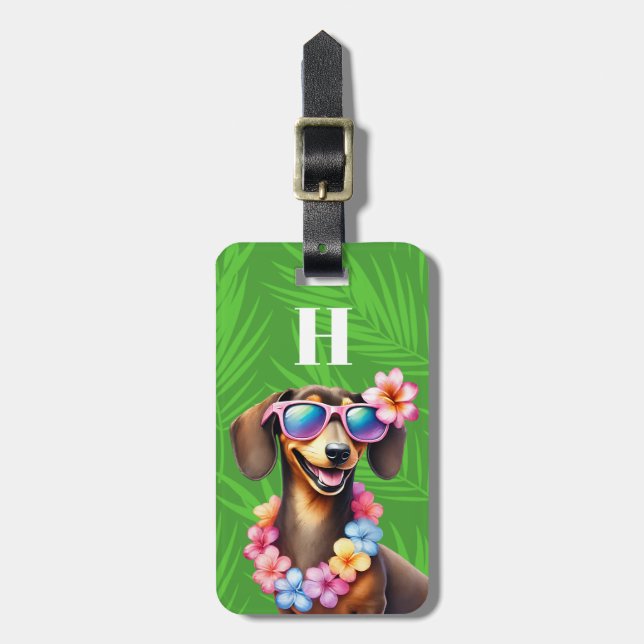 Dachshund Luggage Tags (Front Vertical)