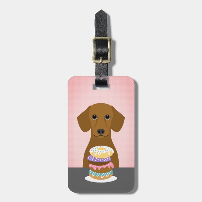 Dachshund Luggage Tags (Front Vertical)