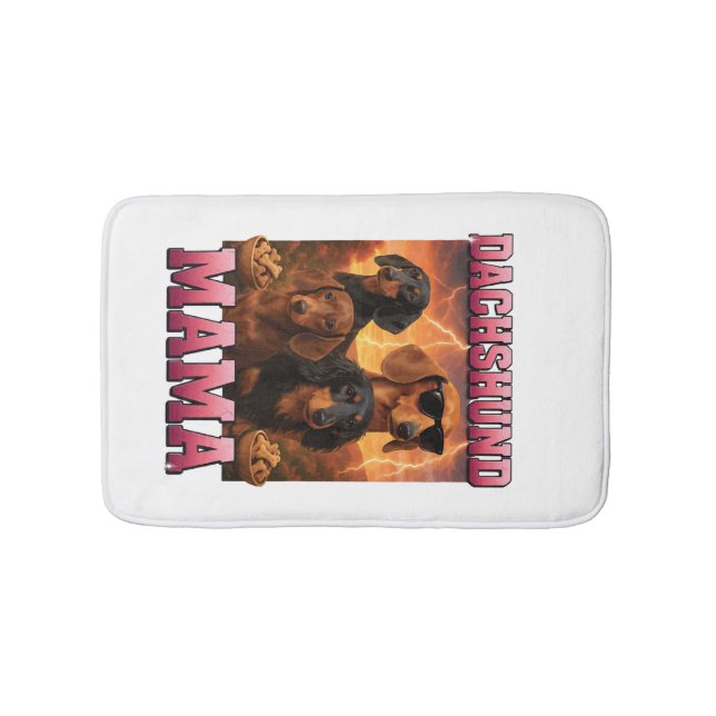 Dachshund Mama Bath Mat (Front)