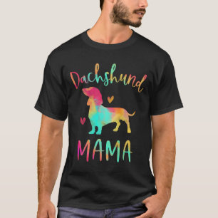 Dachshund Mama Colourful Doxie Dog Mum T-Shirt