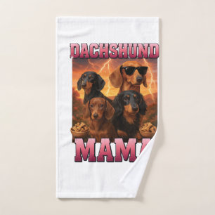 Dachshund Mama Hand Towel