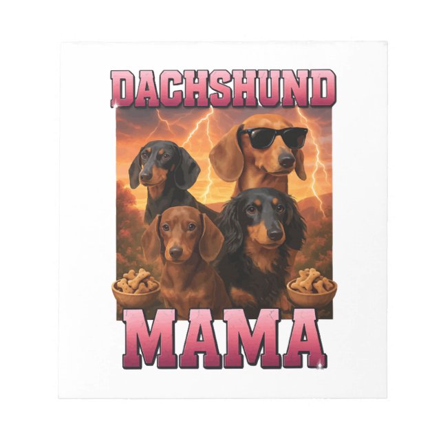 Dachshund Mama Notepad (Front)