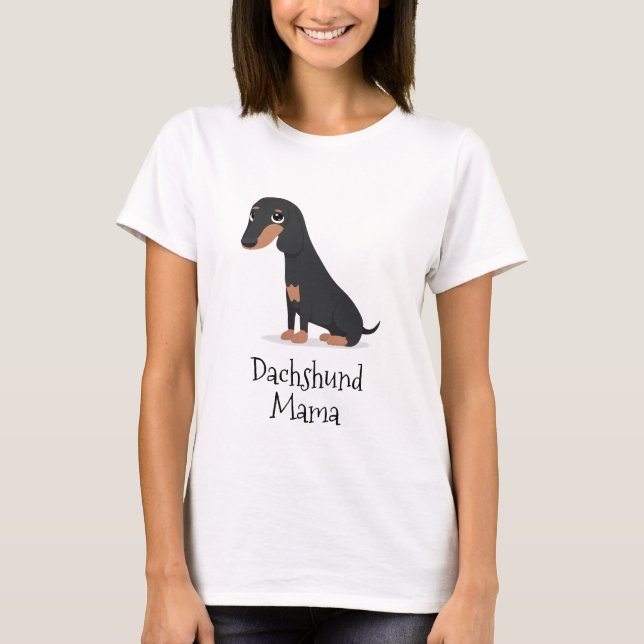Dachshund Mama T-Shirt (Front)