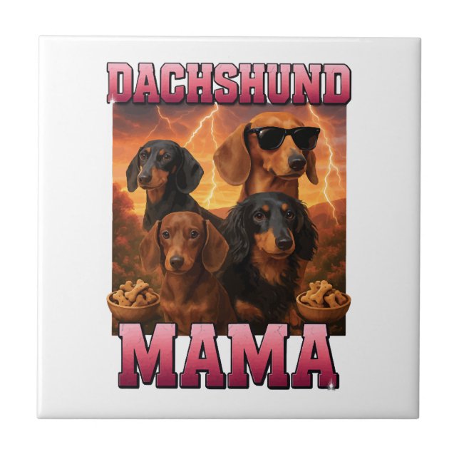 Dachshund Mama Tile (Front)