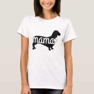 Dachshund Mama Wiener Dog Doxie Mum Funny Cute Gif T-Shirt