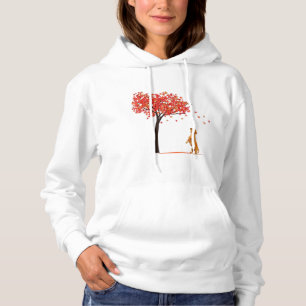 Dachshund Maple Tree Thanksgiving Day Cute Dog Dox Hoodie