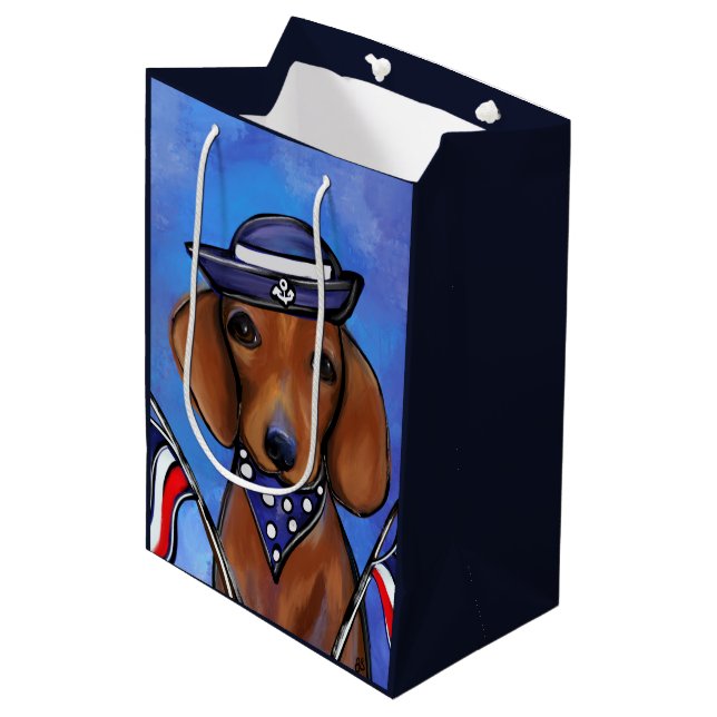 Dachshund    medium gift bag (Front Angled)