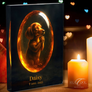 Dachshund Memorial Photo Block