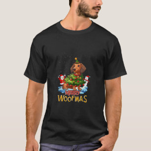 Dachshund Merry Christmas Tree Lights Dog X Mas Do T-Shirt