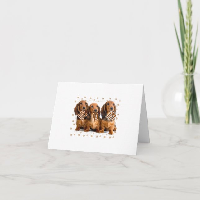 Dachshund MOM Card (Front)