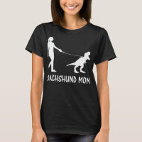 Dachshund Mom Doxie Mama Dog Dinosaur Women